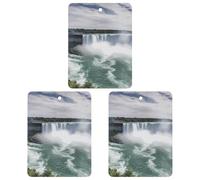 Ambientador de coche con diseño de cataratas del Niágara, 3 unidades, tarjetas perfumadas, lindas tarjetas perfumadas, color gris, de larga duración, para mujeres y hombres, ambientador natural con