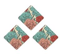 Ambientador de coche con diseño de claveles, 3 unidades, tarjetas perfumadas, lindas tarjetas aromáticas negras de larga duración, para mujeres y hombres, ambientador natural con cordón para