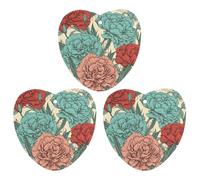 Ambientador de coche con diseño de claveles, 3 unidades, tarjetas perfumadas, lindas tarjetas aromáticas negras de larga duración, para mujeres y hombres, ambientador natural con cordón para