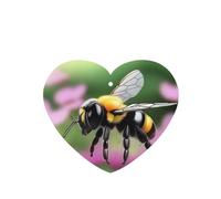 Ambientador de coche con diseño de corazón con texto en inglés "WZYWHJ A Little Bee", 6 piezas, tarjeta de fragancia para colgar