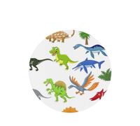 Ambientador de coche con diseño de dibujos animados de dinosaurios, 10 piezas, hojas de ambientador con cuerda para coches y hogar