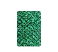 Ambientador de coche con diseño de escamas de pescado verde, 10 hojas colgantes perfumadas para coche