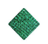 Ambientador de coche con diseño de escamas de pescado verde, 10 hojas colgantes perfumadas para coche