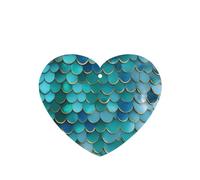 Ambientador de coche con diseño de escamas de sirena, 10 hojas perfumadas para colgar