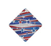 Ambientador de coche con diseño de estrellas patrióticas para el Día de la Independencia, 10 piezas, hojas de ambientador con cuerda para coches y hogar