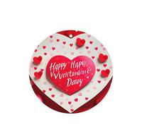 Ambientador de coche con diseño de feliz día de San Valentín, 10 hojas perfumadas para colgar