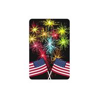 Ambientador de coche con diseño de fuegos artificiales con diseño de bandera de Estados Unidos, 10 piezas, hojas de ambientador con cuerda para coches y hogar