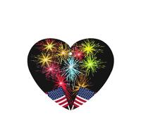 Ambientador de coche con diseño de fuegos artificiales con diseño de bandera de Estados Unidos, 10 piezas, hojas de ambientador con cuerda para coches y hogar