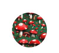 Ambientador de coche con diseño de hongos rojos, 10 piezas, hojas aromáticas, accesorios para colgar en el coche con cuerdas para decoración