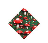 Ambientador de coche con diseño de hongos rojos, 10 piezas, hojas aromáticas, accesorios para colgar en el coche con cuerdas para decoración
