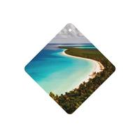 Ambientador de coche con diseño de Isla de Cuba, 10 hojas perfumadas para colgar