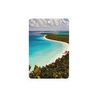 Ambientador de coche con diseño de Isla de Cuba, 10 hojas perfumadas para colgar