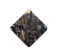 Ambientador de coche con diseño de la ciudad de Nueva York, 10 unidades, hojas colgantes perfumadas con cuerda para el hogar