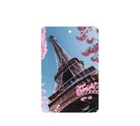 Ambientador de coche con diseño de la Torre Eiffel de París, 10 unidades, hojas colgantes perfumadas para coche
