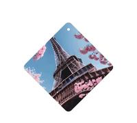Ambientador de coche con diseño de la Torre Eiffel de París, 10 unidades, hojas colgantes perfumadas para coche