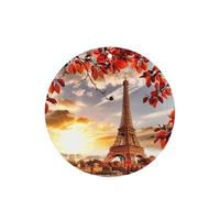 Ambientador de coche con diseño de la Torre Eiffel de París con hojas de otoño, 10 piezas, hojas de ambientador con cuerda para coches y hogar