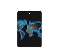 Ambientador de coche con diseño de mapa del mundo 1, 10 piezas, hojas de ambientador con cuerda para coches y hogar