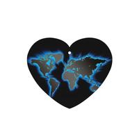 Ambientador de coche con diseño de mapa del mundo 1, 10 piezas, hojas de ambientador con cuerda para coches y hogar