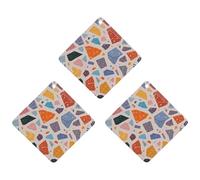 Ambientador de coche con diseño de mármol pastel de terrazo, 3 unidades, tarjetas perfumadas, lindas tarjetas perfumadas, ambientadores de coche de larga duración para mujeres y hombres, ambientador