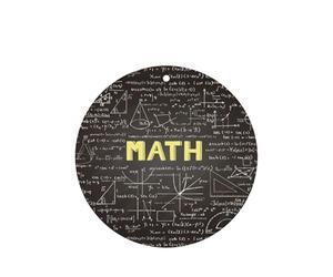 Ambientador de coche con diseño de matemáticas escolares, 10 hojas perfumadas para colgar