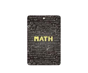 Ambientador de coche con diseño de matemáticas escolares, 10 hojas perfumadas para colgar