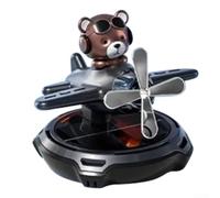Ambientador de coche con diseño de oso ecológico, aromaterapia solar para salpicadero, disfruta del aroma de Gardenia para un viaje relajante (D)
