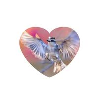 Ambientador de coche con diseño de pájaro en vuelo con forma de corazón de WZYWHJ Bird in Flight para coche, 6 piezas