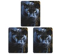 Ambientador de coche con diseño de pantera con ojos azules, tarjetas perfumadas colgantes, lindos ambientadores grises de larga duración, para mujeres y hombres, ambientador natural con cordón, fresco