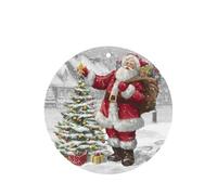 Ambientador de coche con diseño de Papá Noel, 10 piezas, hojas aromáticas, accesorios para colgar en el coche con cuerdas para decoración