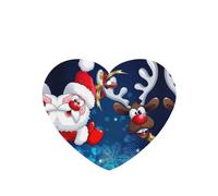 Ambientador de coche con diseño de Papá Noel y ciervo, 10 hojas perfumadas para colgar