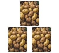Ambientador de coche con diseño de papas de jardín, 3 unidades, tarjetas perfumadas, lindas tarjetas aromáticas blancas de larga duración, para mujeres y hombres, ambientador natural con cordón para