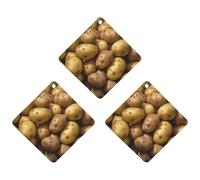 Ambientador de coche con diseño de papas de jardín, 3 unidades, tarjetas perfumadas, lindas tarjetas perfumadas, color gris, de larga duración, aromas de autos nuevos para mujeres y hombres