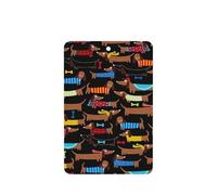 Ambientador de coche con diseño de perro salchicha I Love My Dog, 10 hojas perfumadas para colgar