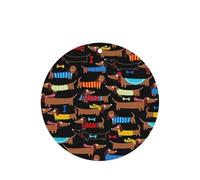 Ambientador de coche con diseño de perro salchicha I Love My Dog, 10 piezas, hojas aromáticas para colgar en el coche y el hogar