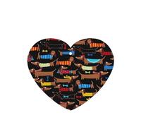 Ambientador de coche con diseño de perro salchicha I Love My Dog, 10 piezas, hojas aromáticas para colgar en el coche y el hogar