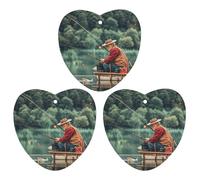 Ambientador de coche con diseño de pescadores de pesca, 3 unidades, tarjetas perfumadas, lindas tarjetas perfumadas, color gris, de larga duración, aromas de coches nuevos para mujeres y hombres
