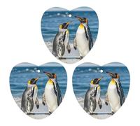 Ambientador de coche con diseño de pingüino y mar, 3 unidades, tarjetas perfumadas, lindas tarjetas perfumadas, color gris, de larga duración, para mujeres y hombres, ambientador natural con cordón