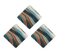 Ambientador de coche con diseño de rayas coloridas, 3 unidades, tarjetas perfumadas, lindas tarjetas perfumadas de té, ambientadores de coche de larga duración, para mujeres y hombres, ambientador