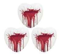 Ambientador de coche con diseño de salpicaduras de sangre, tarjetas perfumadas, lindas tarjetas aromáticas negras de larga duración, para mujeres y hombres, ambientador natural con cordón para