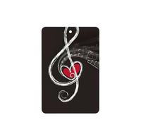 Ambientador de coche con diseño de símbolos musicales, 10 piezas, hojas de ambientador con cuerda para coches y hogar