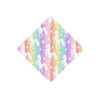 Ambientador de coche con diseño de unicornios en rayas coloridas, 10 hojas perfumadas para colgar