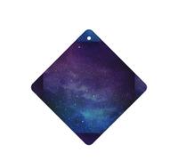 Ambientador de coche con diseño de universo con estrellas y galaxia, 10 hojas perfumadas para colgar