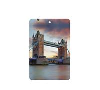 Ambientador de coche con diseño histórico del puente de la torre vieja de Londres, 10 hojas perfumadas para colgar