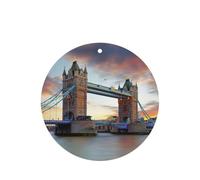 Ambientador de coche con diseño histórico del puente de la torre vieja de Londres, 10 hojas perfumadas para colgar