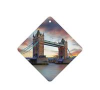 Ambientador de coche con diseño histórico del puente de la torre vieja de Londres, 10 hojas perfumadas para colgar