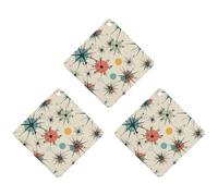 Ambientador de coche con diseño retro de estrellas atómicas, tarjetas perfumadas, lindas tarjetas perfumadas, color gris, de larga duración, aromas de autos nuevos para mujeres y hombres, ambientador