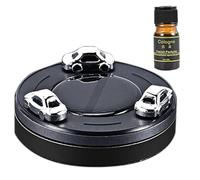 Ambientador de coche con energía solar, adornos de modelo de coche, difusor giratorio, adornos de perfume de aromaterapia para la vida
