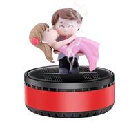 Ambientador de coche con energía solar, ambientador de coche, con forma de abrazo, para coche, aromaterapia solar, difusor de, ambientador de coche