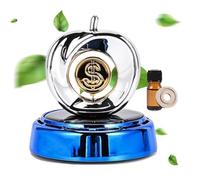 Ambientador de coche con energía solar, ambientador de coche giratorio solar | Ornamento de perfume interior para el hogar,Difusor de aceite de gasolina de diseño de frutas, ornamento de perfume