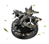 Ambientador de coche con energía solar | Difusor de coche giratorio de avión de camuflaje creativo - Ambientador solar de aromaterapia, perfume de coche, para aceites, cazadores de olores, elimin